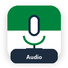 Audio remote interview icon