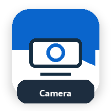 Camera remote interview icon