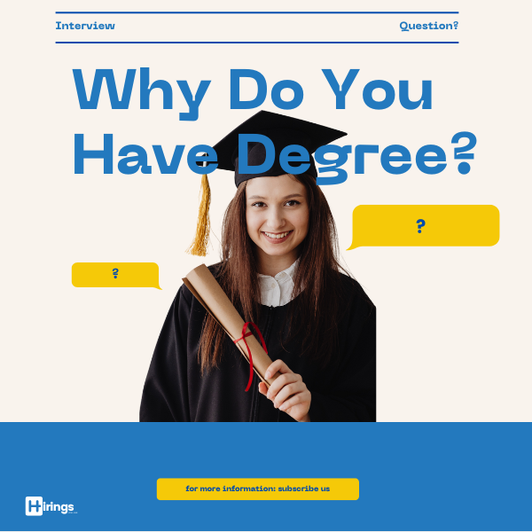 Confused Interview Question: Why Dont You Have a Degree?